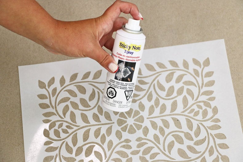 spray adhesive for stencils