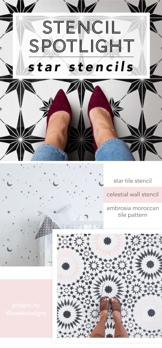 Star Stencils for Tiles and walls