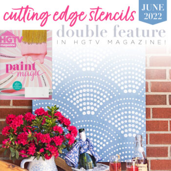 Cutting Edge Stencils Double Feature in HGTV Magazine