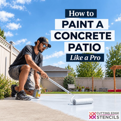 How to paint a concrete patio