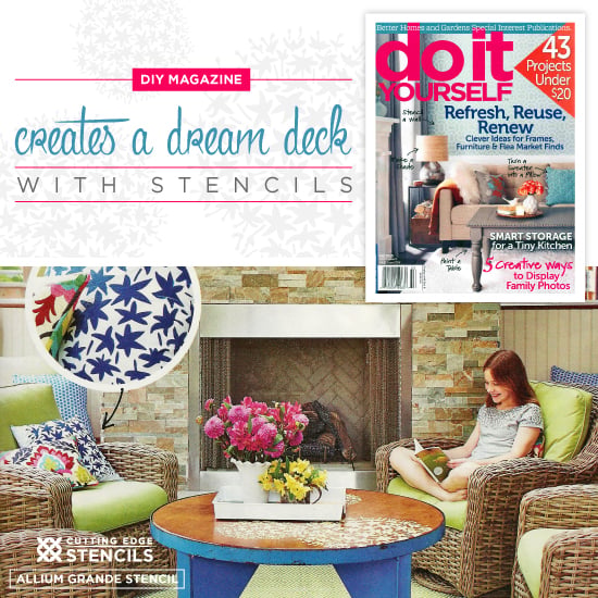 DIY Magazine Creates A Dream Deck With Stencils