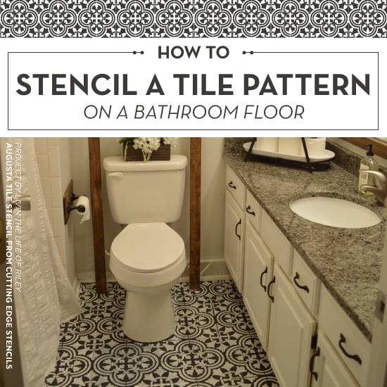 How To Stencil A Tile Pattern On A Bathroom Floor