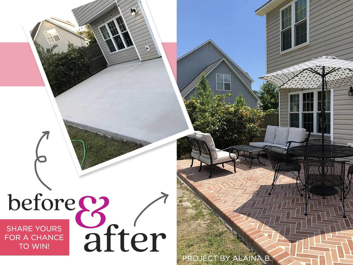 From Drab to Fab Concrete Patio