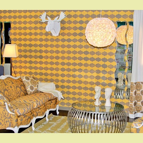 morroccan stencil for wall painting