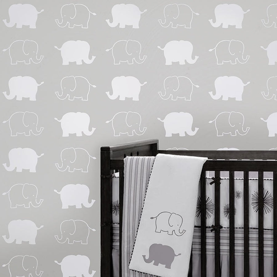 Baby-elephant-wall-stencils-nursery-DIY