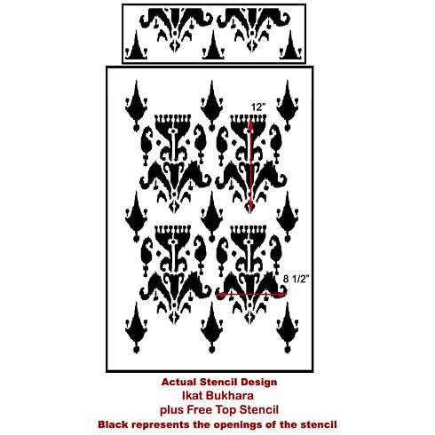 ikat stencil