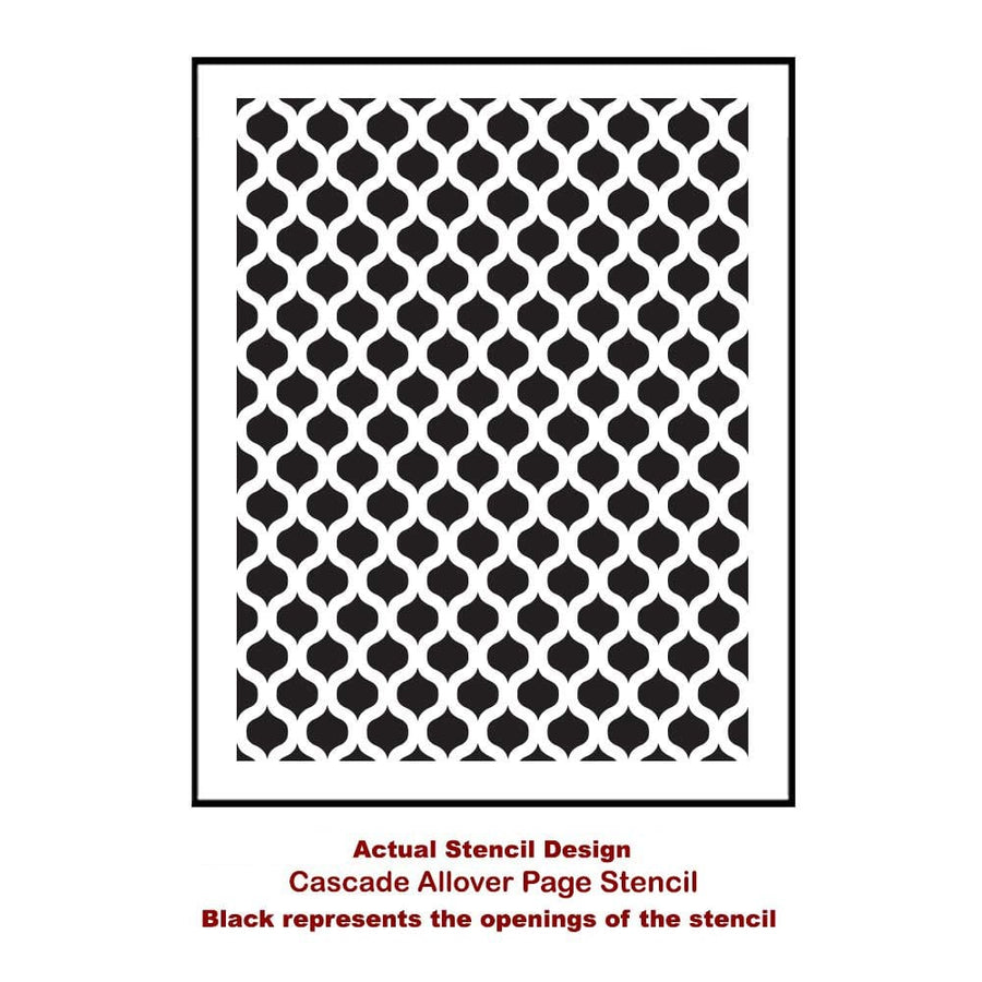 Cascade-allover-medium-card-template-stencil
