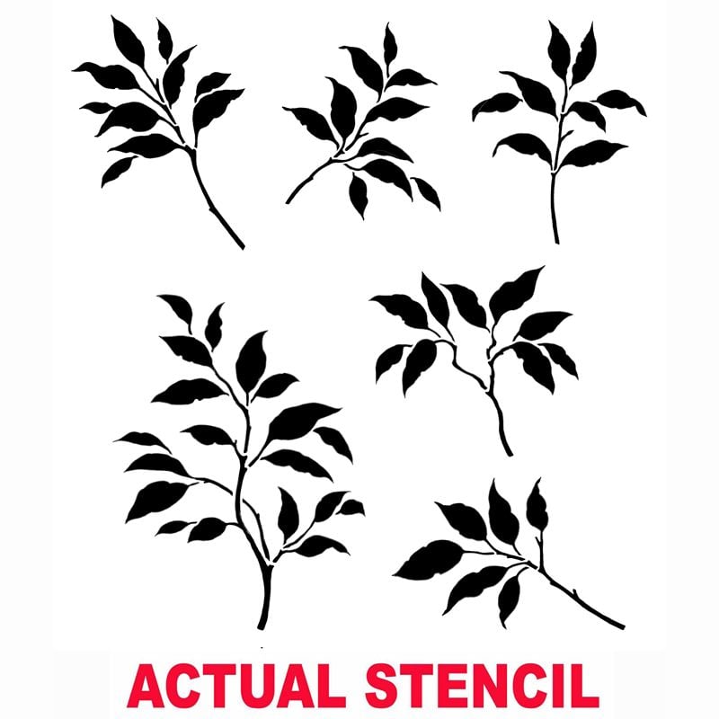 Citrus Leaves Stencil