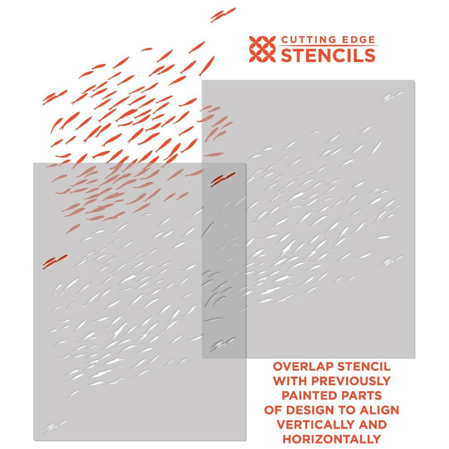 Fish-School-Allover-stenciling-instructions