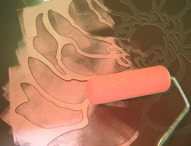 Flower Stencil. Large stencils for walls