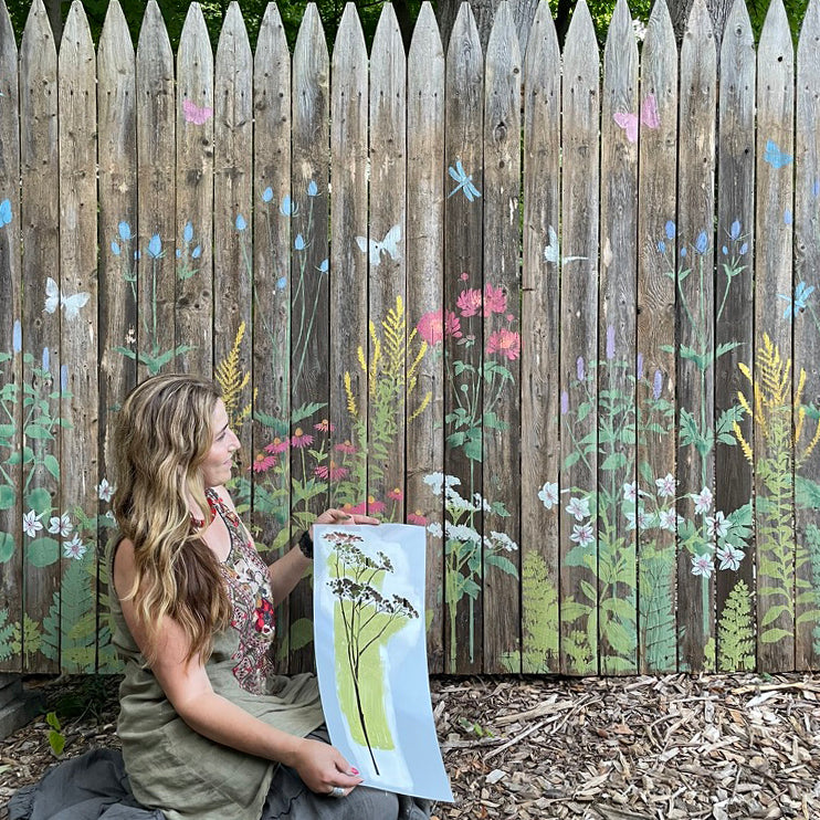 Wild Garden Wall Mural 4 pc Kit