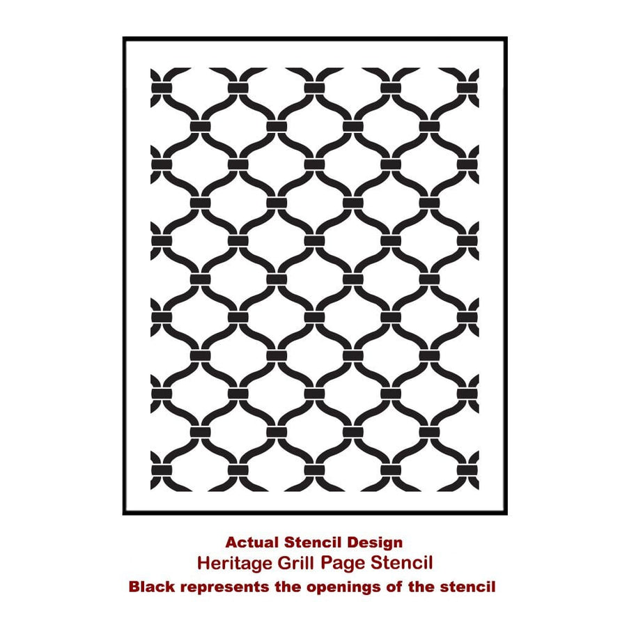 Heritage-grill-medium-card-template-stencil