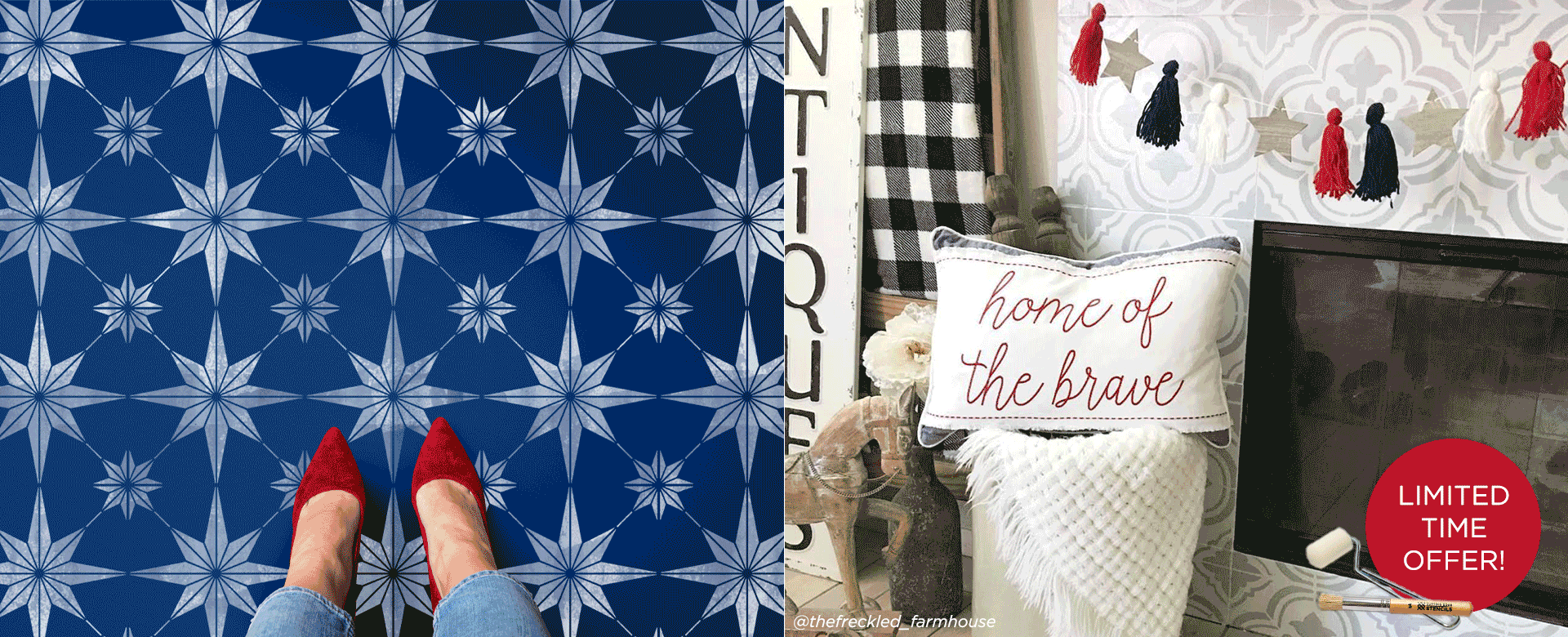 outdoor stencil projects for fourth of july