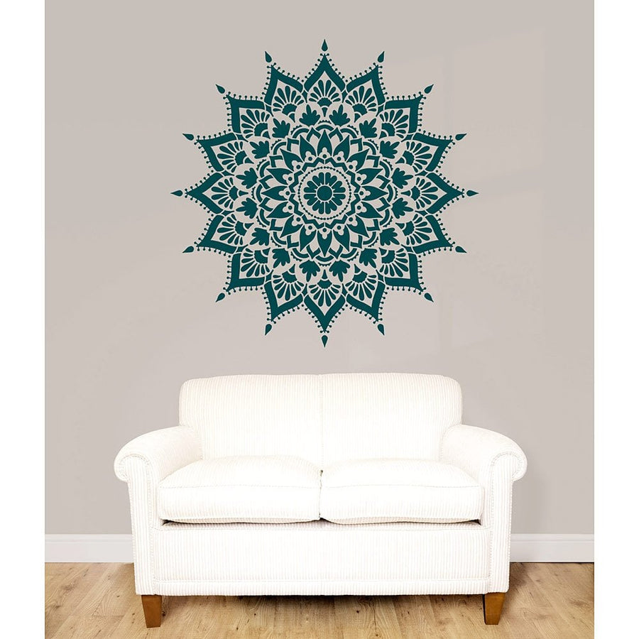 Mandala Stencil Radiance large wall stencils