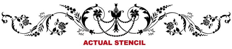 Marie Antoinette Lower Panel Stencil