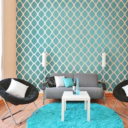 wall-stencils-wall-stencil-patterns-stenciling-project