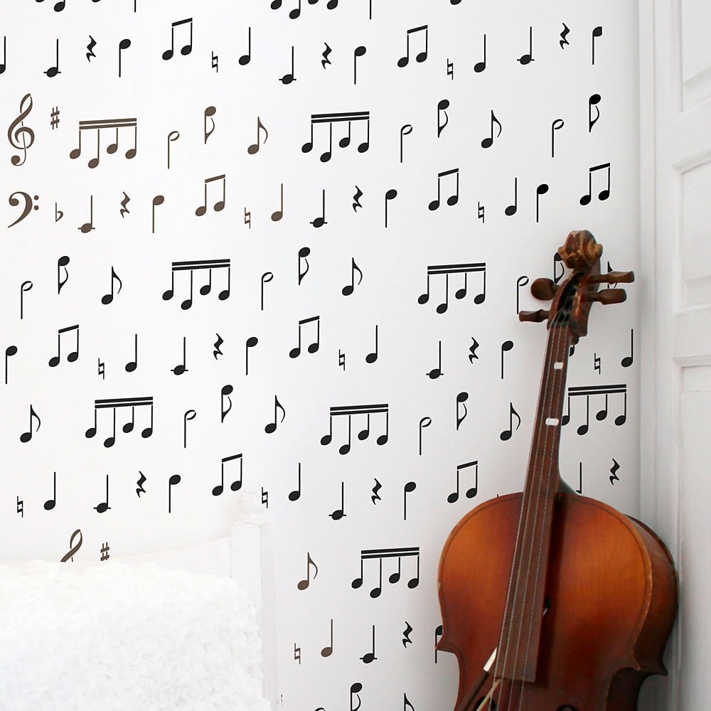Musical note stencils for walls, fabric and furniture. Music stencil musical-note-stencils-for-walls-fabric-and-furniture-music-stencil