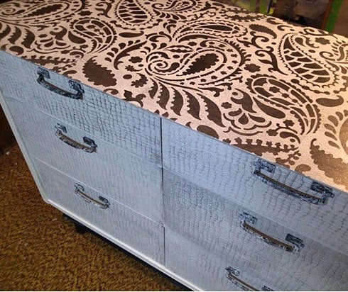Paisley-stenciled-furniture-chest
