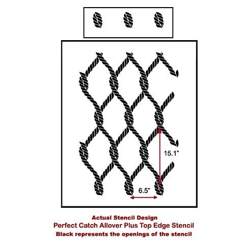 Perfect Catch Nautical stencil pattern - Beach style decor with ...