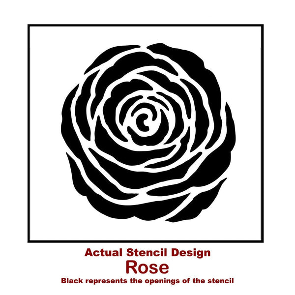 Rose Flower Wall Stencil - floral stencil designs for DIY wall and ...