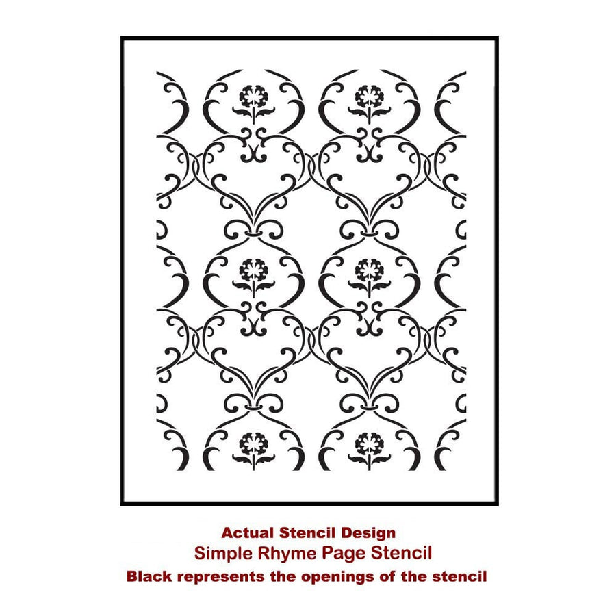 Simple-rhyme-medium-card-template-stencil