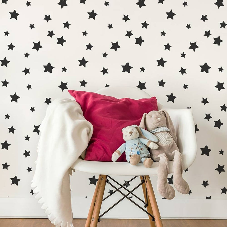 Stars stencil twinkle star nursery wall ideas