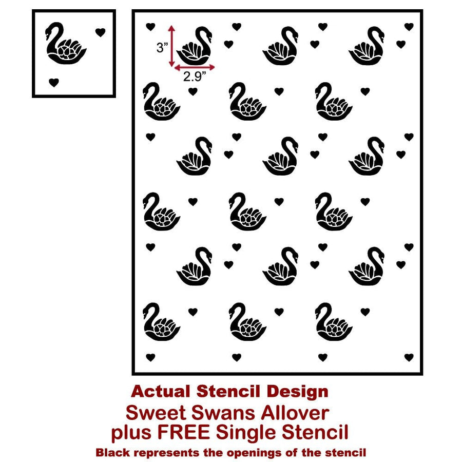Sweet Swans Wall Design Swan Lake Nursery Decor Actual