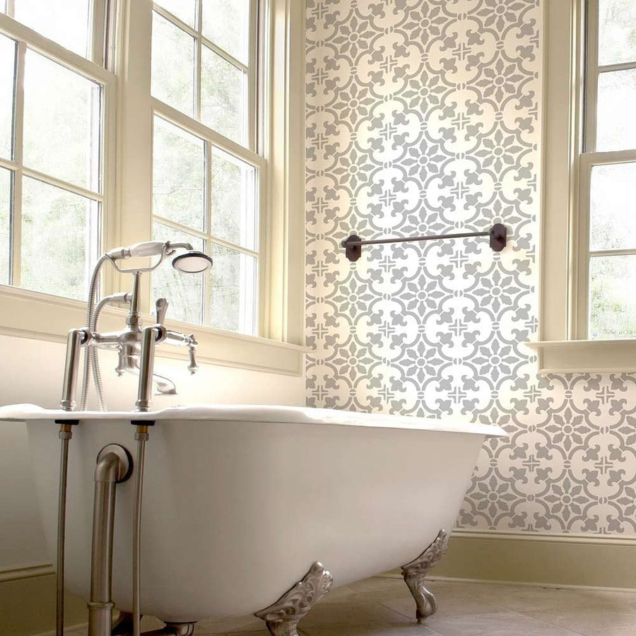Tile stencil fabiola spanish tile stencils designs