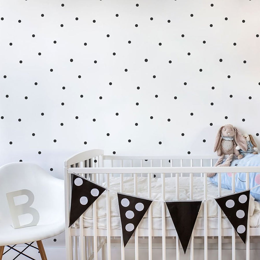 Tiny Dots nursery decal stencil modern minimalistic scandinavian decor