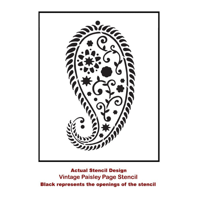 Vintage Paisley stencil template - Indian stencil templates for making cards, crafts, and scrapbooking by Cutting Edge Stencils vintage-paisley-stencil-template-indian-stencil-templates-for-making-cards-crafts-and-scrapbooking-by-cutting-edge-stencils