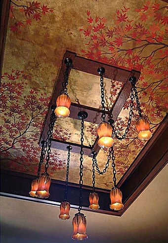 Large tree branch stencil for walls