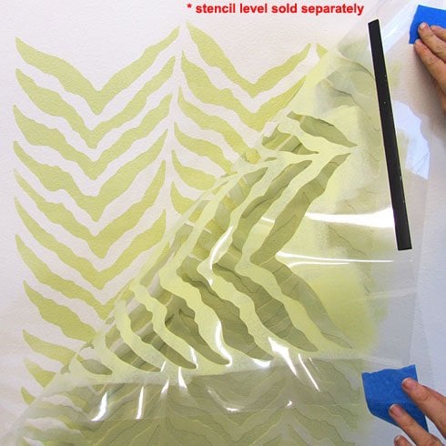 Zebra-wall-stencil