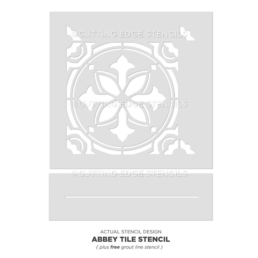 Abbey-Tile-Stencil-Painted-Floor-Stenciling