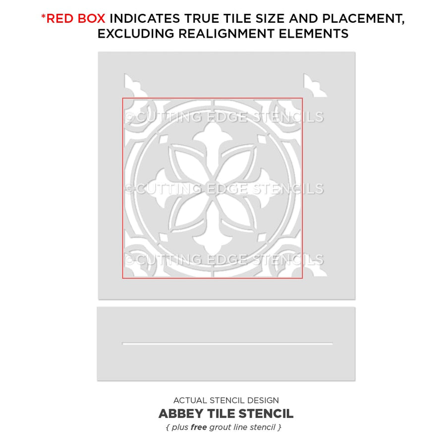 actual abbey stencil realignment