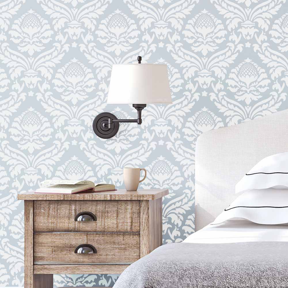 Elegant Damask Stencils for walls. Reusable wall stencils at great prices.
