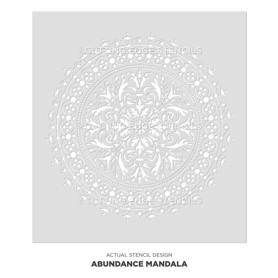 Abundance Mandala Stencil DIY Stenciling Painting