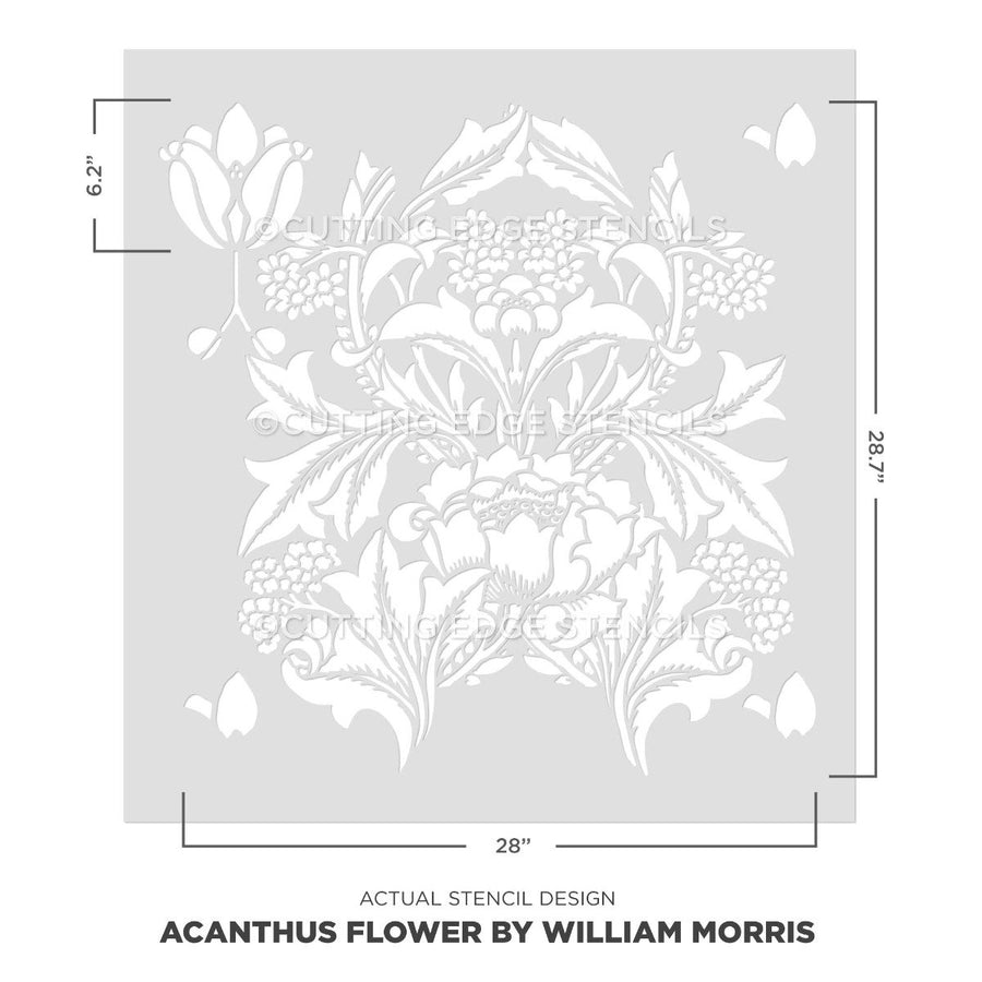 actual stencil image painting stencil acanthus flower stencil