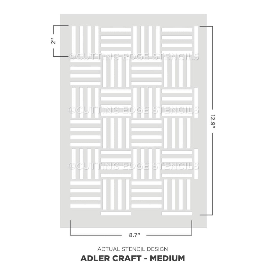 craft stencil adler for furniture line pattern