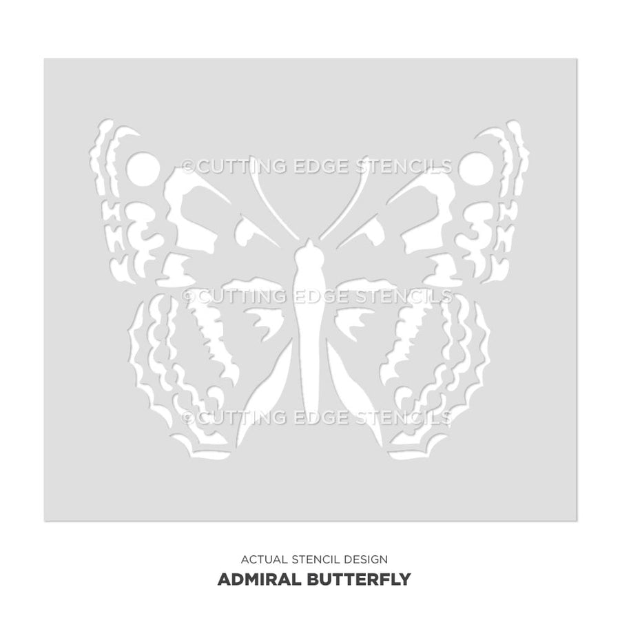 Admiral Butterfly wall stencil