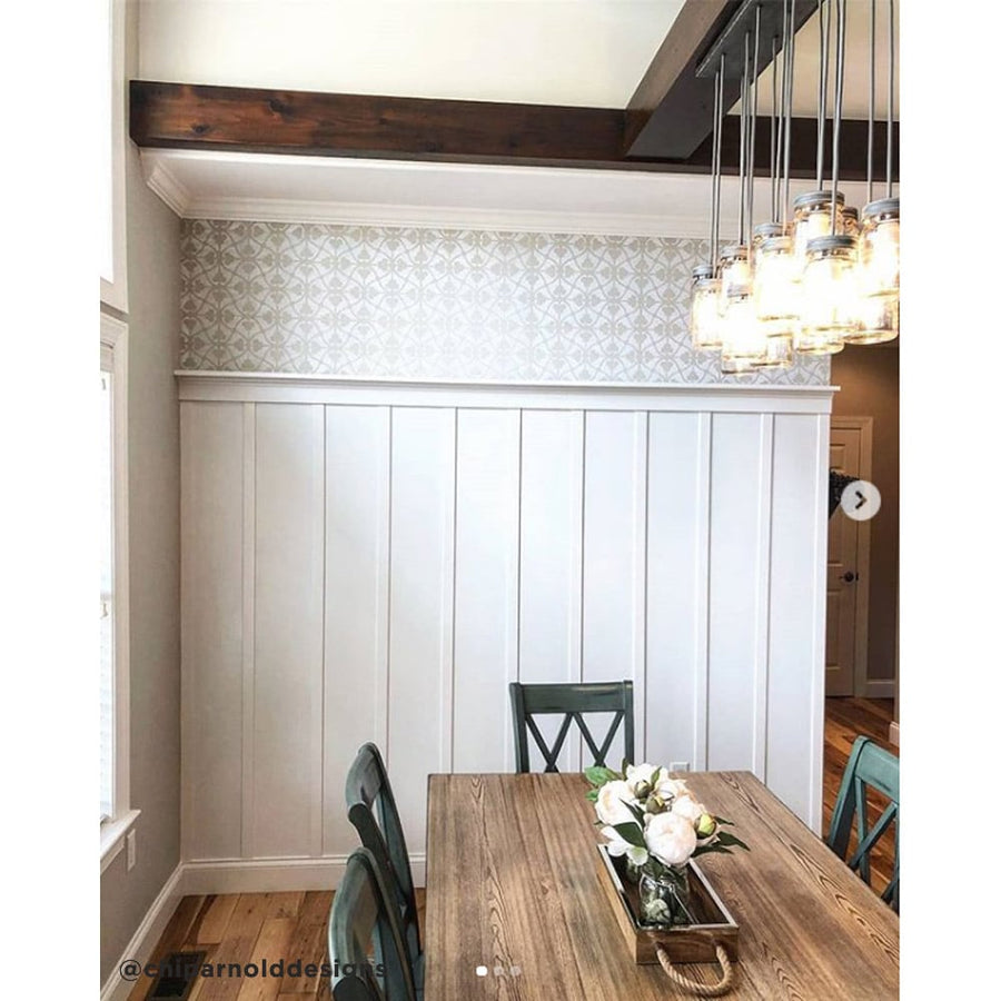 stenciled wall