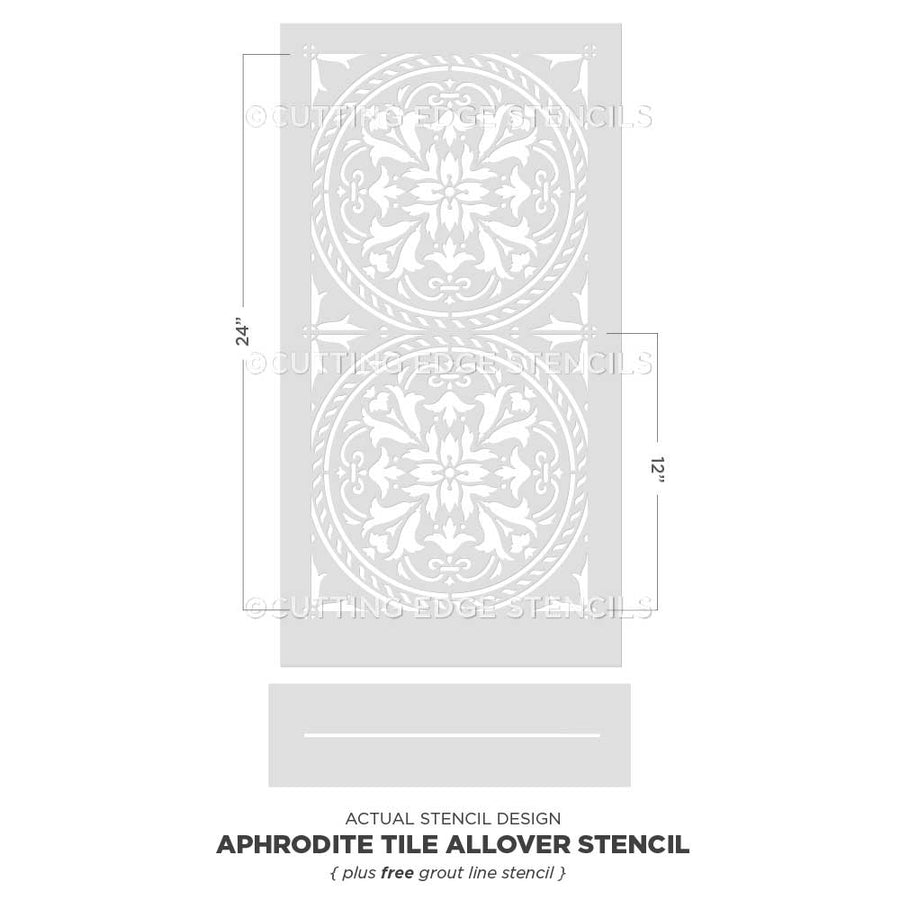 Aphrodite Tile Stencil