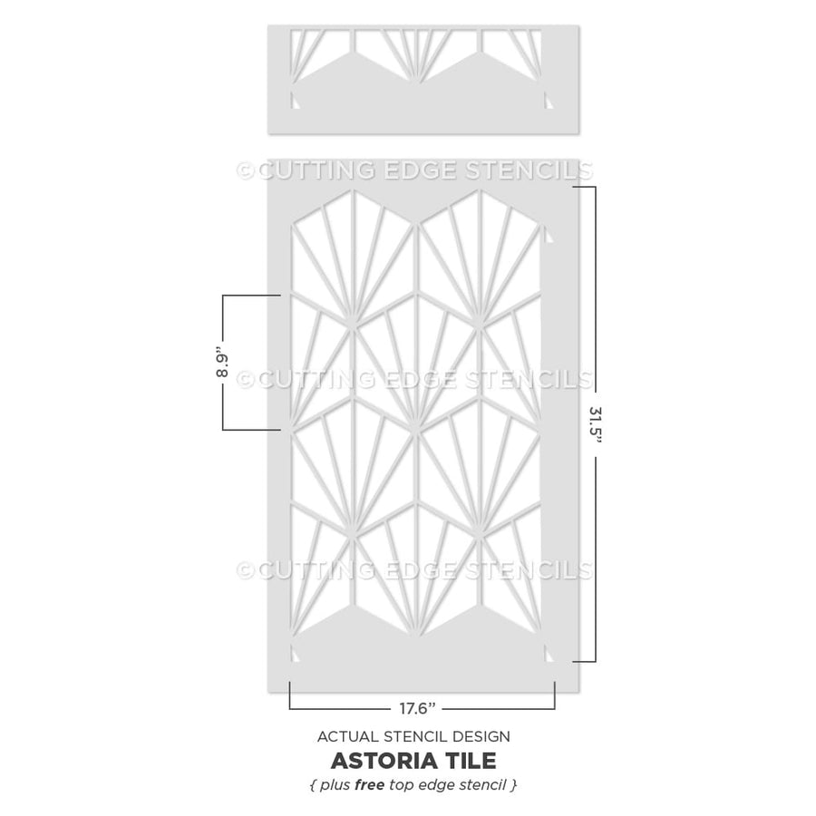 modern tile stencil