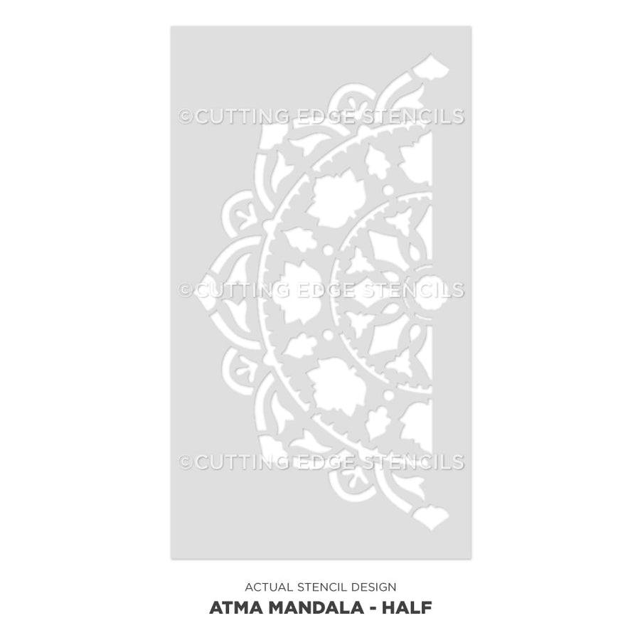 Atma Mandala Stencil Design Wall Painting Stenciling