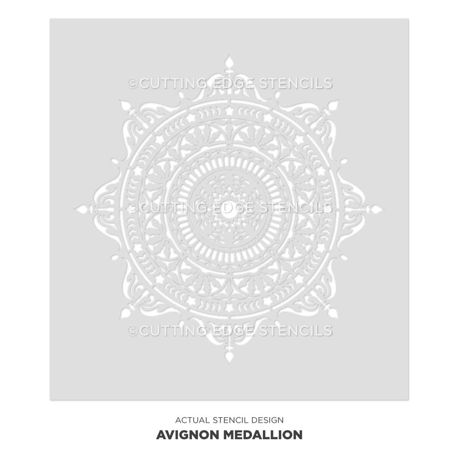 Avignon Mandala Stencil Design DIY Art Stenciling