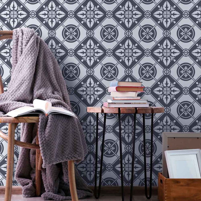 Basilica tile Stencil for walls