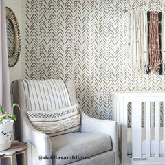 Brush Strokes Wall Stencil