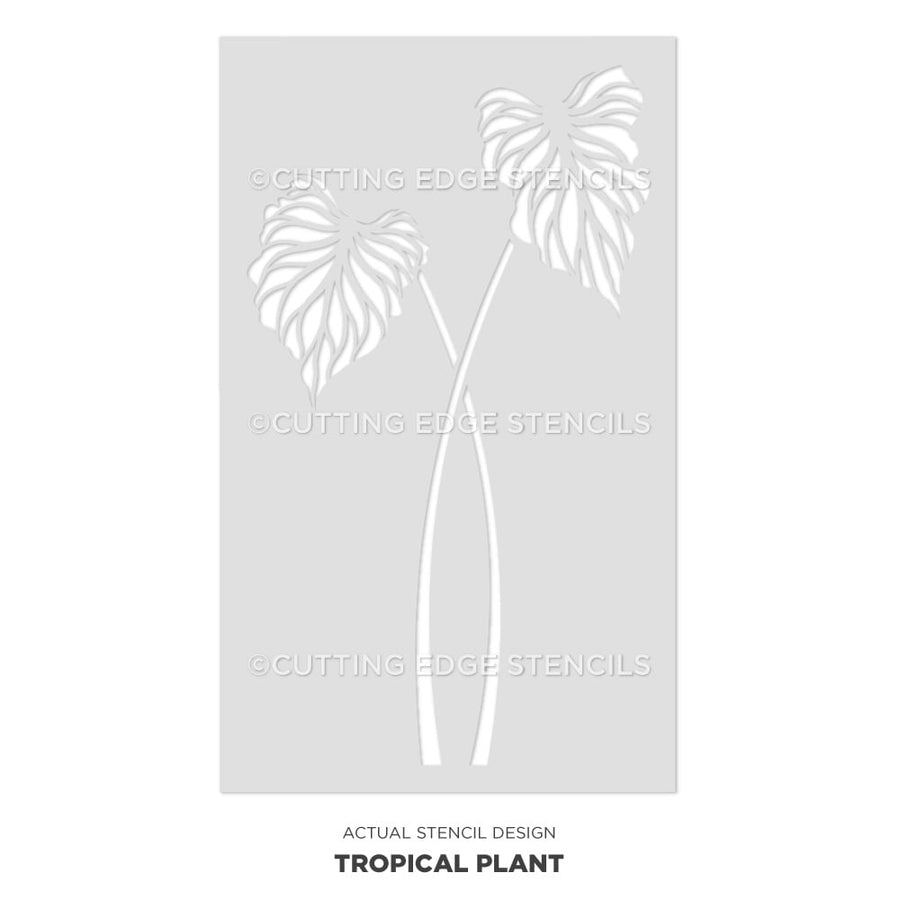 Caladium leaf stencil