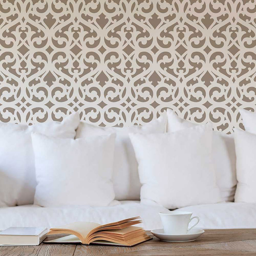 stenciled walls