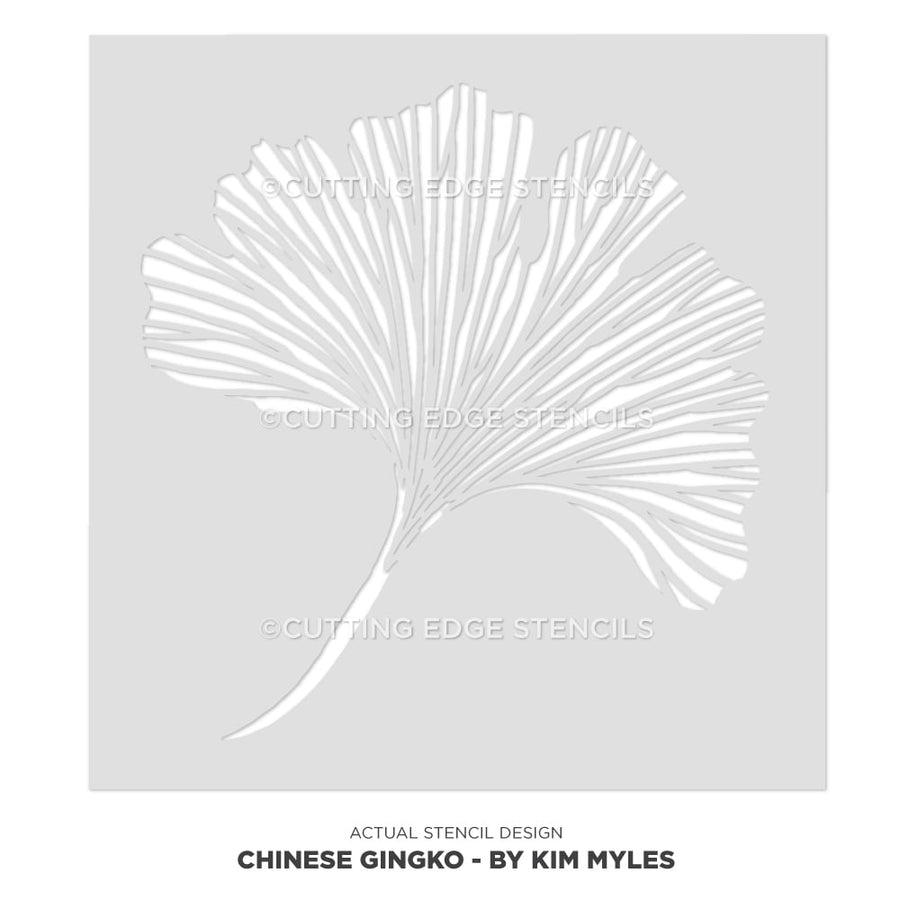 ginkgo leaf stencil