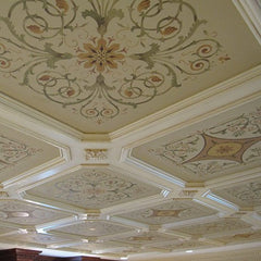 Hermitage Acanthus Coffer Stencil